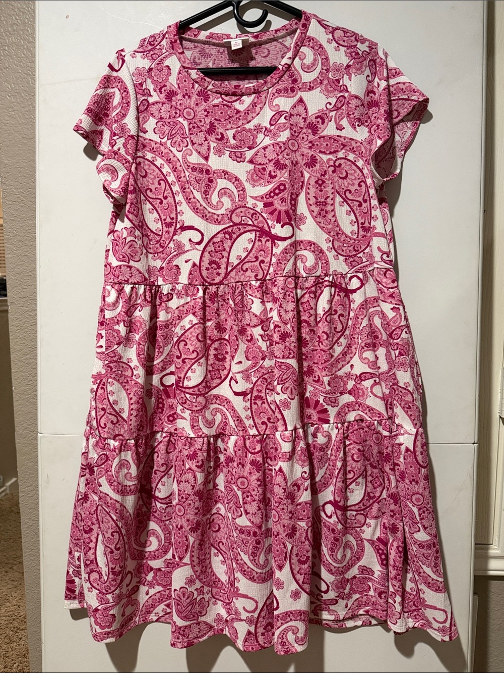 LuLaRoe Ariel Pink Paisley Midi Dress